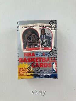 1989-90 NBA Hoops Series 1 Sealed Hobby Box 36 Packs BBCE Stock D. Robinson RC