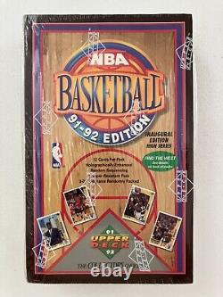 1991-92 Upper Deck NBA Basketball Sealed Hobby Box High Series 36 Packs Jordan