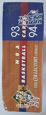 1993-94 Upper Deck NBA Basketball Hobby Box Series 1 Factory Sealed