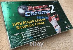 1998 Bowman Chrome Series 2 Baseball Factory Sealed Hobby Box Rookie Refractors