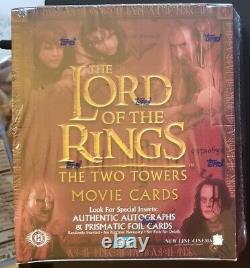 2002 Lord Of The Rings Two Towers Factory Sealed Hobby Box