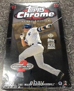2007 Topps Baseball Chrome Hobby Box New Sealed 24 Packs