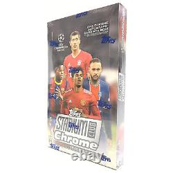 2020 2021 Topps UEFA Stadium Club Chrome Soccer Hobby Box NEW SEALED 18 Packs