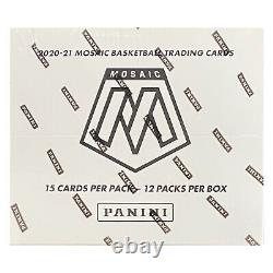 2020 21 Panini Mosaic Basketball Multi-Pack (Hobby) Sealed Box 12 Packs