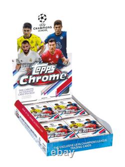 2020-21 Topps Chrome UEFA Champions League Soccer Sealed Hobby Box NEW
