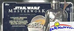 2020 Topps Star Wars Masterwork Factory Sealed HOBBY Box-4 HITS-2 AUTOS