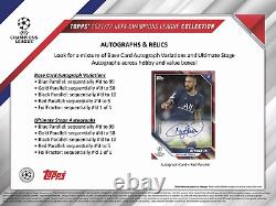 2021 2022 Topps UEFA Champions League Collection Soccer Sealed Hobby Box NEW