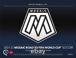 2021/22 Panini Mosaic Road to FIFA World Cup Soccer Hobby Box Factory sealed