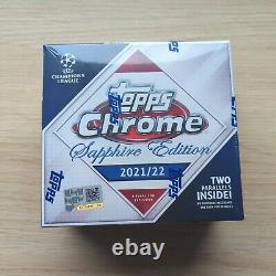2021/22 Uefa Champions League Topps Chrome Sapphire Edition Sealed Hobby Box