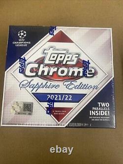 2021/22 Uefa Champions League Topps Chrome Sapphire Edition Sealed Hobby Box