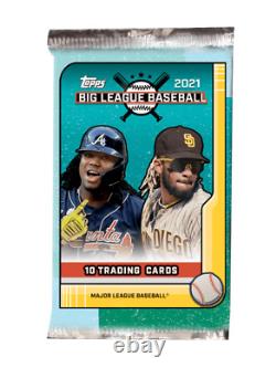 2021 Topps Big League Baseball Sealed Hobby Box with 18 Packs NEW