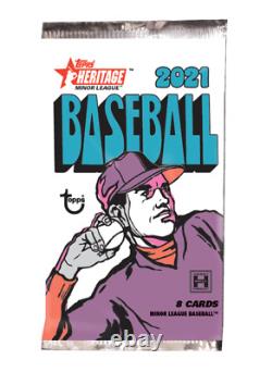 2021 Topps Heritage Minor League Baseball Sealed Hobby Box 18 Packs NEW