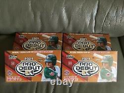 2021 Topps Pro Debut Baseball Sealed Hobby Box x4 16 Autographs Auto Guarantee