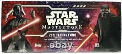2021 Topps Star Wars Masterwork Factory Sealed Hobby Box 2 Autos 4 Total Hits