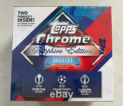 2022-23 Topps Ucc Chrome Sapphire Soccer Football Hobby Box Sealed Brand New