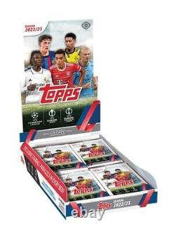 2022-23 Topps Uefa Club Competitions Factory Soccer Sealed Hobby Box