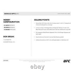 2022 Panini Donruss Optic Hobby Box UFC Factory Sealed Autograph Card 20 Packs