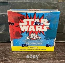 2022 Topps Chrome Star Wars Sapphire Edition Hobby Box New Sealed