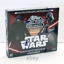 2022 Topps Star Wars Chrome Black Hobby Box Sealed 4 Cards