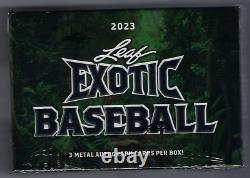 2023 Leaf Exotic Baseball Factory Sealed Hobby Box