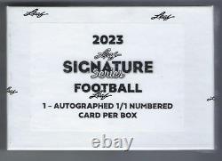 2023 Leaf Signature Series Football Factory Sealed Hobby Box
