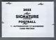 2023 Leaf Signature Series Football Factory Sealed Hobby Box