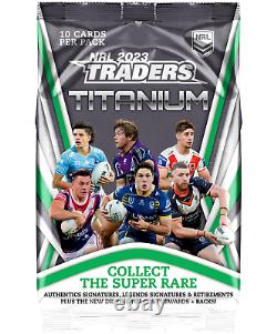 2023 NRL Traders Rugby Trading Cards Factory Sealed Titanium Hobby Box + Album