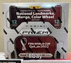 Brand new Sealed Panini Prizm World Cup Soccer Qatar 2022 Hobby Factory Box