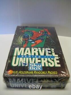 Marvel Universe Skybox 1992 Ser 3 Factory Sealed Hobby Box Free Insured Shipping