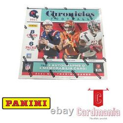NFL Football 2021 Chronicles Football Cards Hobby Box (6 Packs) New & Sealed