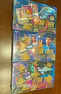 Star Trek Original Series New Sealed Seasons 1-3 Hobby 3-box Lot! Skybox 3 Autos