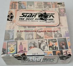 Star Trek TNG Portfolio Prints Series 1 Factory Sealed Hobby Box 3 Autographs