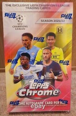 Topps Champions League Chrome Soccer 21/22 Hobby Box Factory Sealed