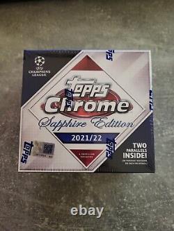 Topps Chrome Sapphire Edition UEFA Champions League 2021-22 Hobby Box Original Packaging Sealed