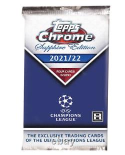 Topps Chrome Sapphire Edition UEFA Champions League 2021-22 Sealed Box Hobby