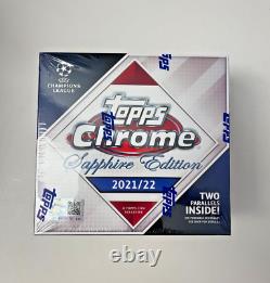 Topps Chrome Sapphire UEFA Champions League 2021/22 Hobby Box Sealed Dealer