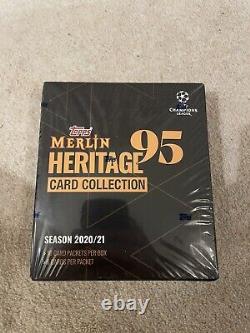 Topps Merlin'95 Heritage UEFA Champions League 2020/21 Factory Sealed Hobby Box