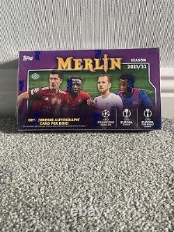 Topps Merlin Chrome Champions League Soccer Hobby Box 2021/22 Pre Order Sealed