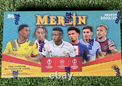 Topps Merlin Chrome UEFA Club Competitions 2022-23 Soccer Hobby Box Factory Seal
