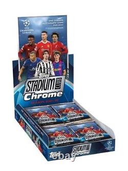 Topps Stadium Club Chrome UEFA Champions League 2021/2022 Sealed Hobby Box