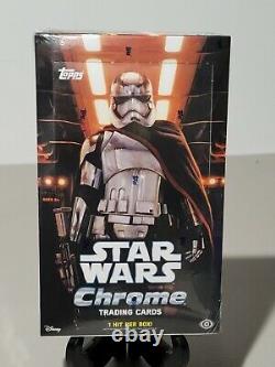 Topps Star Wars Chrome The Force Awakens Factory Sealed Hobby Box 24 Packs