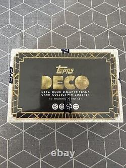 Topps UEFA Club Competitions Deco 2023/24 Set Topps UK Sealed Hobby Box. 1 Auto