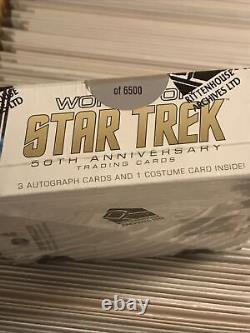 Women Of Star Trek Sealed Hobby Trading Card Box 3 Autographs 1 Costume Card New